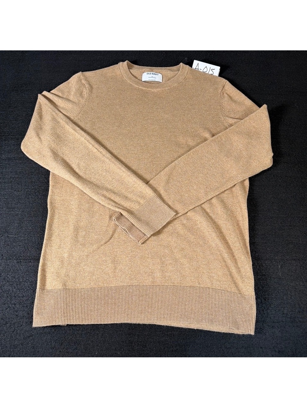 Old Navy Men’s XS Tan Heather Crew Neck Sweater Cotton Blend Pullover